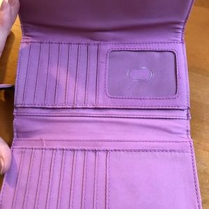Purple wallet with LOTS of room for cards